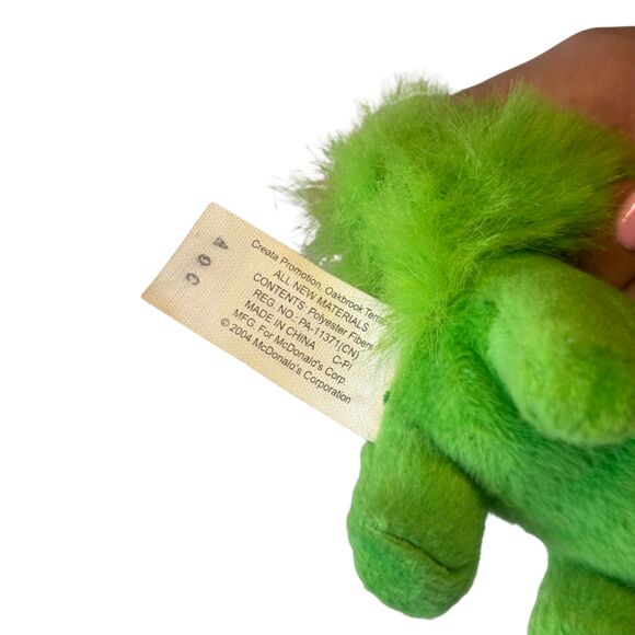 Vintage 2000s Neopets Plush – Green Wocky Cat (McDonald’s Toy) - Picture 8 of 9